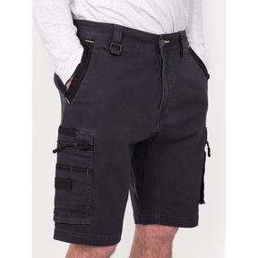 Bisley Workwear Flex & Move Stretch Cargo Shorts - Charcoal - UKSHC1330_BCCGR82 - Bisley Workwear UK - Trade Counter Direct
