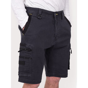 Bisley Workwear Flex & Move Stretch Cargo Shorts - Charcoal - UKSHC1330_BCCGR82 - Bisley Workwear UK - Trade Counter Direct