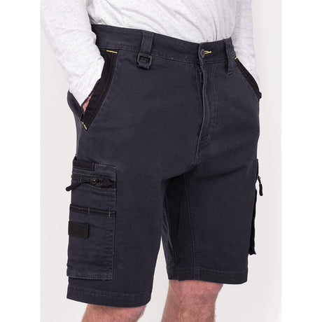Bisley Workwear Flex & Move Stretch Cargo Shorts - Charcoal - UKSHC1330_BCCGR82 - Bisley Workwear UK - Trade Counter Direct