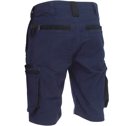 Bisley Workwear Flex & Move Stretch Cargo Shorts - Navy - UKSHC1330_BPCTR82 - Bisley Workwear UK - Trade Counter Direct