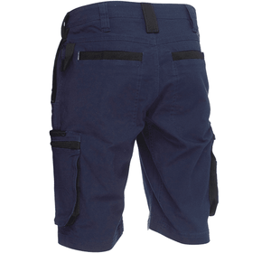 Bisley Workwear Flex & Move Stretch Cargo Shorts - Navy - UKSHC1330_BPCTR82 - Bisley Workwear UK - Trade Counter Direct