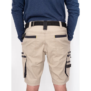 Bisley Workwear Flex & Move Stretch Cargo Shorts - Stone - UKSHC1330_BSTNR72 - Bisley Workwear UK - Trade Counter Direct