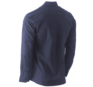 Bisley Workwear Flex & Move Stretch Shirt - Navy - UKS6146_BPCTS - Bisley Workwear UK - Trade Counter Direct