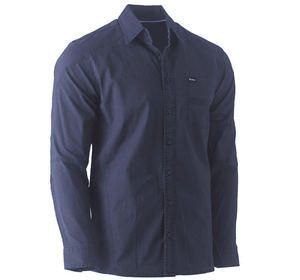 Bisley Workwear Flex & Move Stretch Shirt - Navy - UKS6146_BPCTS - Bisley Workwear UK - Trade Counter Direct