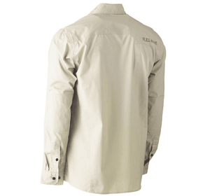 Bisley Workwear Flex & Move Stretch Shirt - Stone - UKS6146_BSTNS - Bisley Workwear UK - Trade Counter Direct