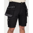 Bisley Workwear Flex & Move Stretch Utility Cargo Short With Holster Tool Pockets - Black - UKSHC1336_BBLKR77 - Bisley Workwear UK - Trade Counter Direct