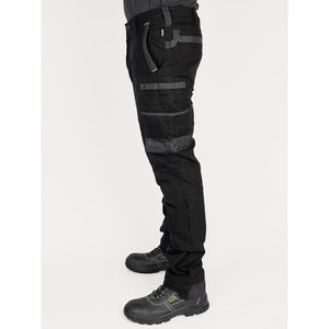 Bisley Workwear Flex & Move Stretch Utility Cargo Trousers - Black - UKPC6331_BBLKR32 - Bisley Workwear UK - Trade Counter Direct
