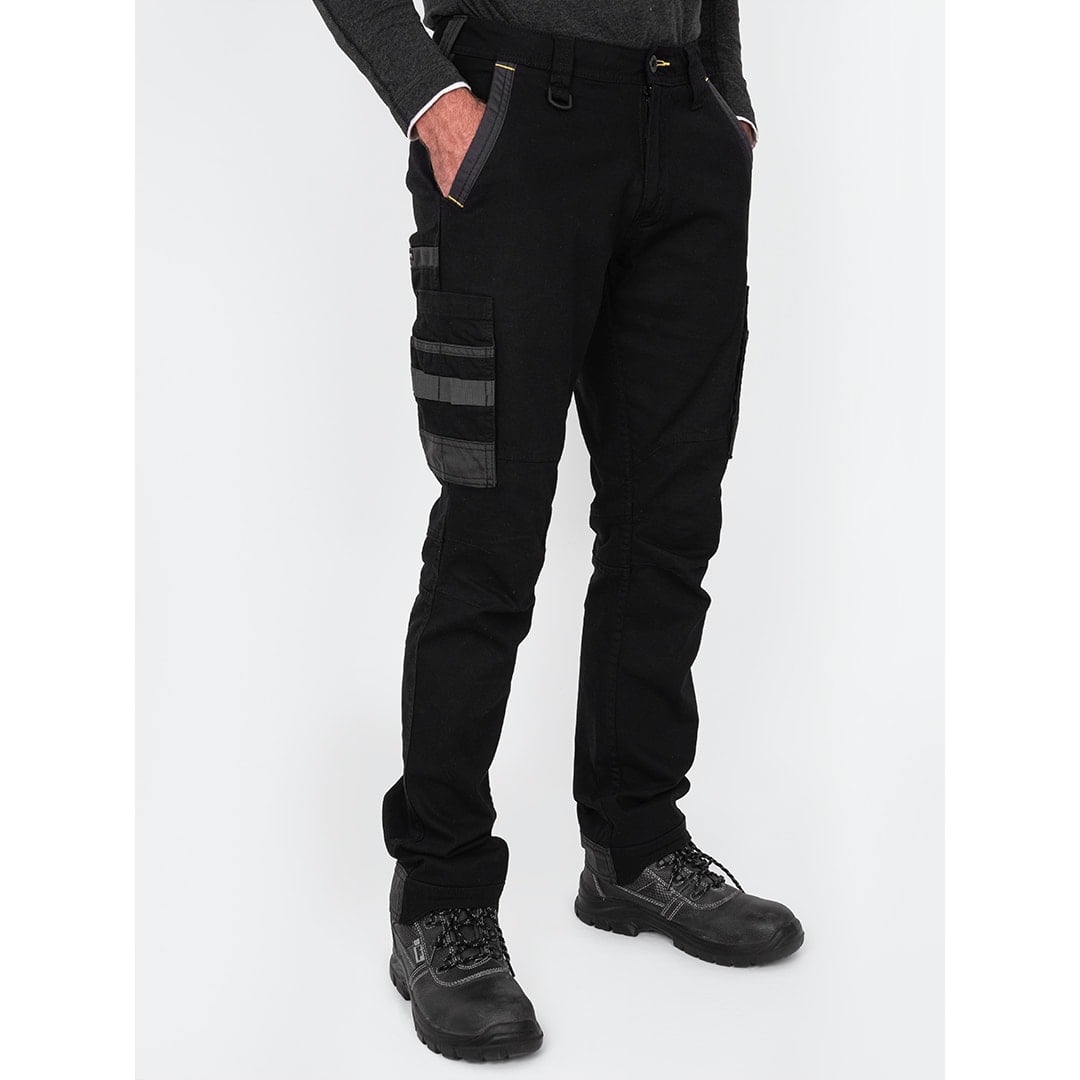 Bisley Workwear Flex & Move Stretch Utility Cargo Trousers - Black - UKPC6331_BBLKR32 - Bisley Workwear UK - Trade Counter Direct