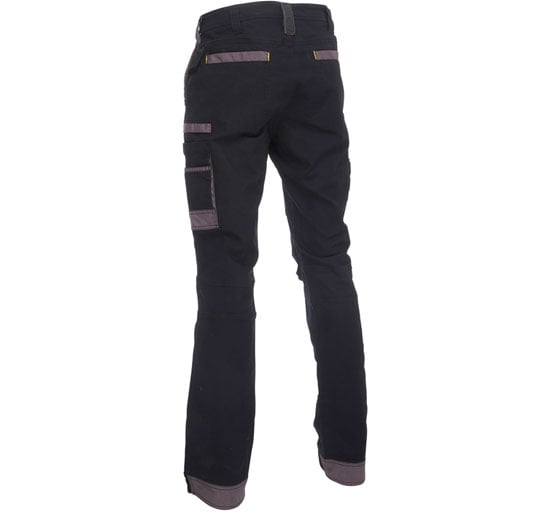 Bisley Workwear Flex & Move Stretch Utility Cargo Trousers - Black - UKPC6331_BBLKR32 - Bisley Workwear UK - Trade Counter Direct