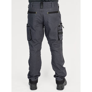 Bisley Workwear Flex & Move Stretch Utility Cargo Trousers With Kevlar Knee Pads - Charcoal - UKPC6333_BCCGR82 - Bisley Workwear UK - Trade Counter Direct