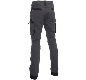 Bisley Workwear Flex & Move Stretch Utility Cargo Trousers With Kevlar Knee Pads - Charcoal - UKPC6333_BCCGR82 - Bisley Workwear UK - Trade Counter Direct