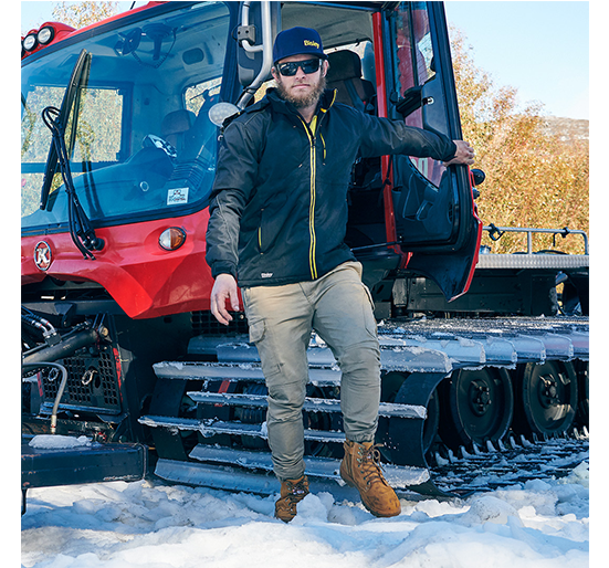 Bisley Workwear Flex & Move Stretch Utility Cargo Trousers With Kevlar Knee Pads - Charcoal - UKPC6333_BCCGR82 - Bisley Workwear UK - Trade Counter Direct