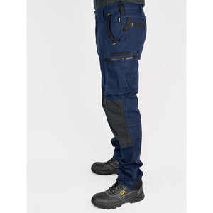Bisley Workwear Flex & Move Stretch Utility Cargo Trousers With Kevlar Knee Pads - Navy - UKPC6333_BPCTR32 - Bisley Workwear UK - Trade Counter Direct
