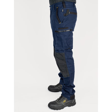 Bisley Workwear Flex & Move Stretch Utility Cargo Trousers With Kevlar Knee Pads - Navy - UKPC6333_BPCTR32 - Bisley Workwear UK - Trade Counter Direct