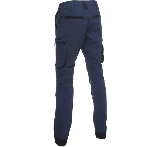 Bisley Workwear Flex & Move Stretch Utility Cargo Trousers With Kevlar Knee Pads - Navy - UKPC6333_BPCTR32 - Bisley Workwear UK - Trade Counter Direct