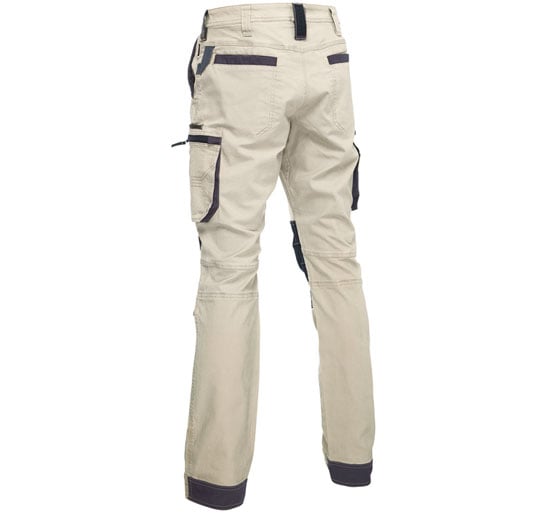 Bisley Workwear Flex & Move Stretch Utility Cargo Trousers With Kevlar Knee Pads - Stone - UKPC6333_BSTNR28 - Bisley Workwear UK - Trade Counter Direct