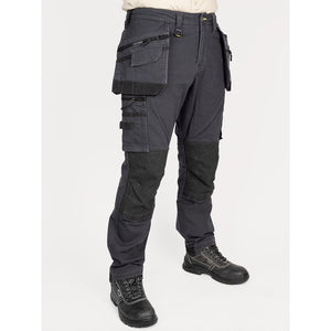 Bisley Workwear Flex & Move Stretch Utility Cargo Trousers with Tools Holster Pockets - Charcoal - UKPC6336_BCCGS87 - Bisley Workwear UK - Trade Counter Direct