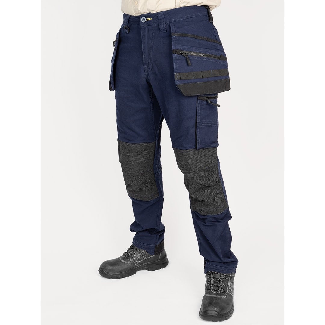 Bisley Workwear Flex & Move Stretch Utility Cargo Trousers with Tools Holster Pockets - Navy - UKPC6336_BPCTS34 - Bisley Workwear UK - Trade Counter Direct