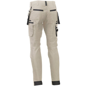 Bisley Workwear Flex & Move Stretch Utility Cargo Trousers with Tools Holster Pockets - Stone - UKPC6336_BSTNS34 - 5439 - Trade Counter Direct