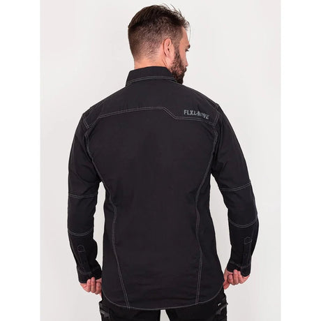 Bisley Workwear Flex & Move Utility Shirt Long Sleeve - Black - UKS6144_BBLKS - Bisley Workwear UK - Trade Counter Direct