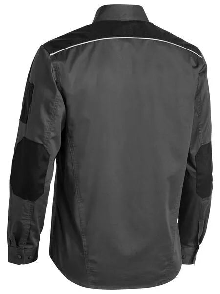 Bisley Workwear Flex & Move Utility Shirt Long Sleeve - Charcoal - UKS6144_BCCGL - Bisley Workwear UK - Trade Counter Direct