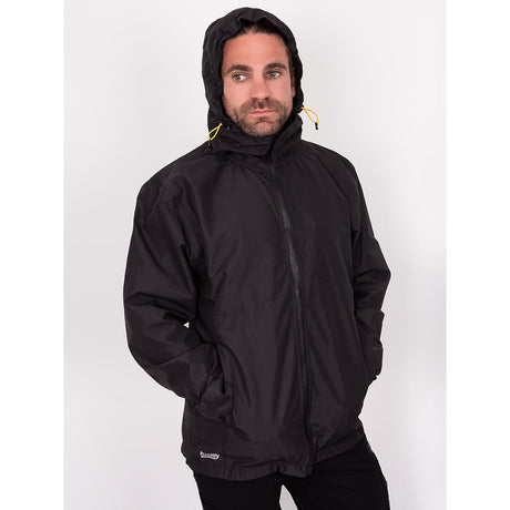 Bisley Workwear Lightweight Ripstop Long Sleeve Hooded Rain Jacket - Black - UKJ6926_BBLKS - Bisley Workwear UK - Trade Counter Direct