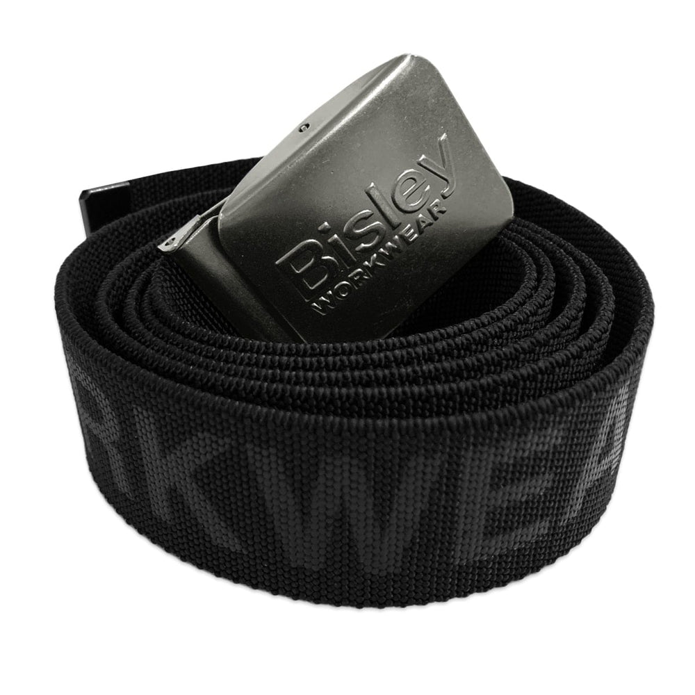 Bisley Workwear One Size Stretch Belt - Black - UKB101_BBLK - Bisley Workwear UK - Trade Counter Direct