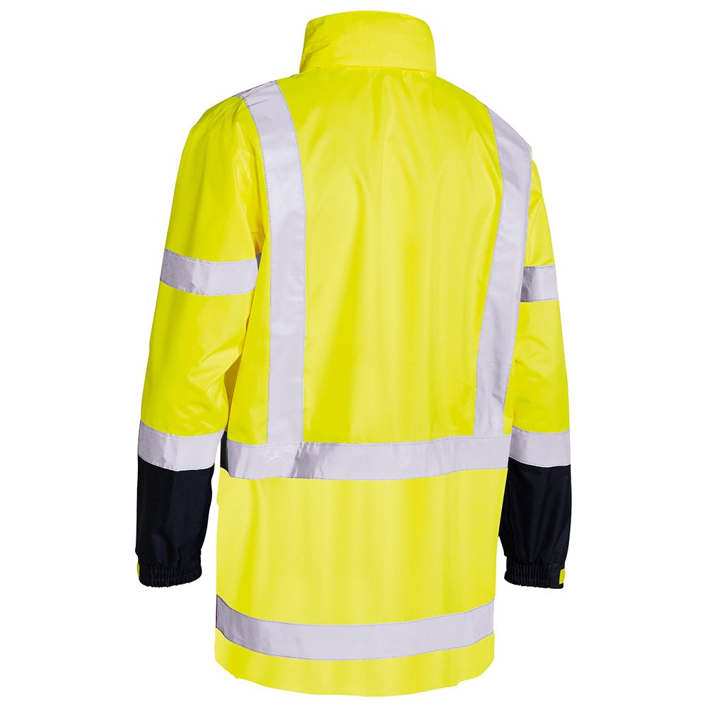 Bisley Workwear Taped Hi - Vis Rain Shell Jacket - Yellow - UKJ6966T_TT04XS - Bisley Workwear UK - Trade Counter Direct