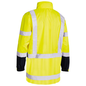 Bisley Workwear Taped Hi - Vis Rain Shell Jacket - Yellow - UKJ6966T_TT04XS - Bisley Workwear UK - Trade Counter Direct