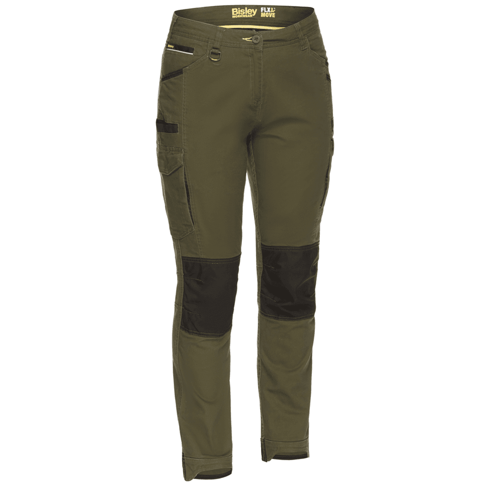 Bisley Workwear Women's Flex and Move Cargo Trousers - Various Colours/Sizes - BPL6044_BBLK6 - Bisley Workwear UK - Trade Counter Direct
