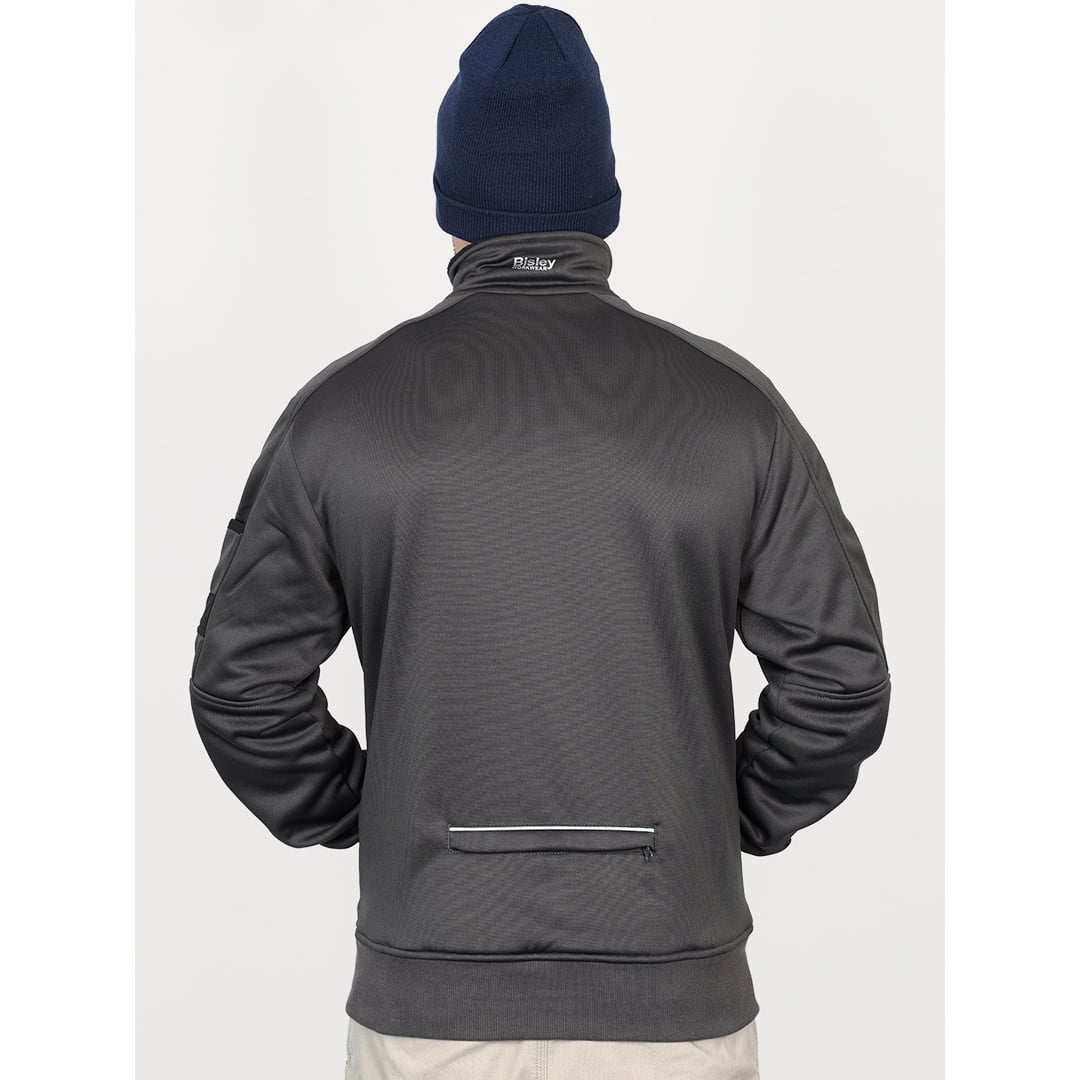 Bisley Workwear Work Fleece 1/4 Zip Front Pullover With Sherpa Lining - Charcoal - UKK6924_BCCGS - Bisley Workwear UK - Trade Counter Direct