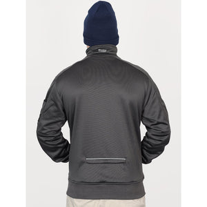 Bisley Workwear Work Fleece 1/4 Zip Front Pullover With Sherpa Lining - Charcoal - UKK6924_BCCGS - Bisley Workwear UK - Trade Counter Direct