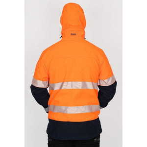 Bisley Taped HI-VIS Ripstop Bonded Fleece Jacket - Yellow Or Orange