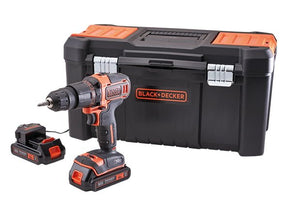 Black & Decker - 18V Combi Drill with 2 x 1.5Ah Li - Ion Batteries - XMS23OPPCOM - XMS23OPPCOM - Black and Decker - Trade Counter Direct
