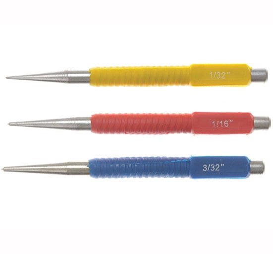 BlueSpot Tools 3Pc Centre Punch Set - Punch Centre