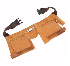 BlueSpot Tools Double Leather Tool Pouch - Regular - Pouch Toolle - B/S16332 - BlueSpot Tools - Trade Counter Direct