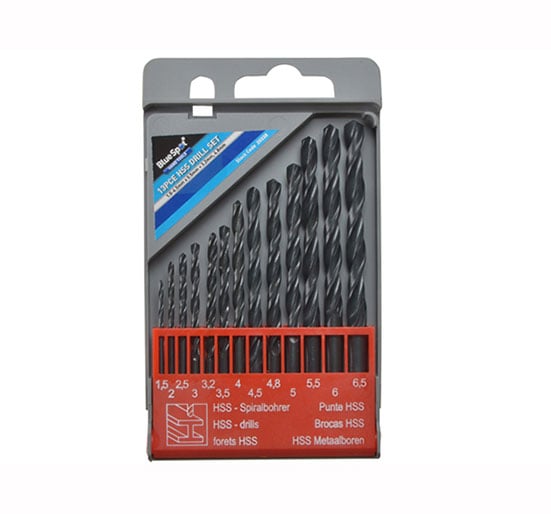 BlueSpot Tools HSS Drill Set 13 Piece - Drillbit Hssjobset - B/S20338 - BlueSpot Tools - Trade Counter Direct