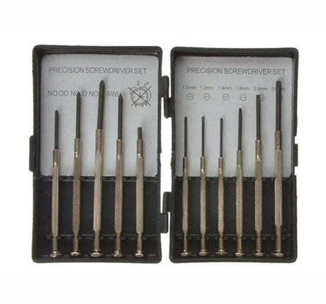 BlueSpot Tools Precision Screwdriver Set 11 Piece - Screwdriver Set - B/S12607 - BlueSpot Tools - Trade Counter Direct