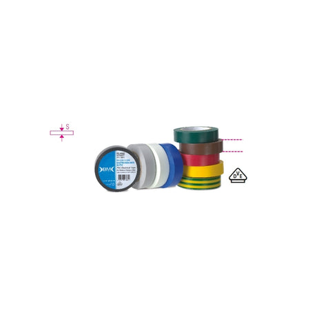 Bmgroup Pvc Electrical Insulating Tape 25 Mm X 25 M - 1639ESB - BMESB2525 - BMESB2525GV - WEB-BMESB2525GV - BMGroup - Trade Counter Direct