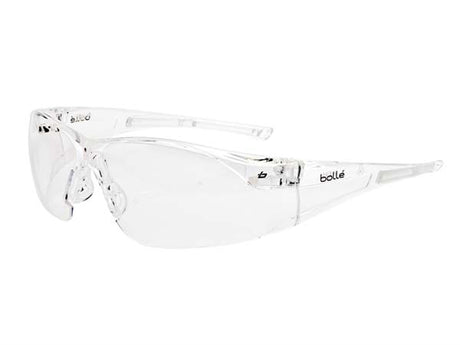 Bolle Rush Safety Glasses - Clear - Safety Glasses - BOLRUSHPSI - Bolle - Trade Counter Direct