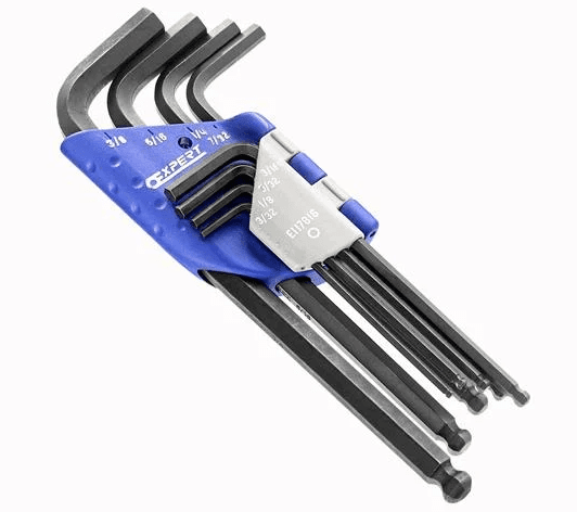 Britool Hex Key Set 8 Piece Long Ball End Imperial (1/16 - 3/8in) - 8 Piece Set - BRIE117816B - Britool - Trade Counter Direct