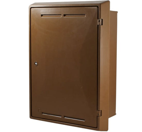 Brown Mitras Gas Meter Box Recessed (595x409x210mm) - Brown Mitras Gas Meter Box - IS0028 - Mitras - Trade Counter Direct