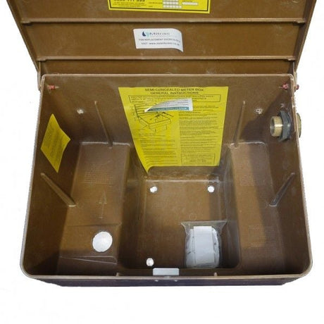 Brown National Grid Semi - Buried Gas Meter Box (Suits Itron TVI Meter) - G60032 - G60032 - Mitras - Trade Counter Direct