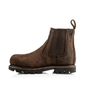 Buckbootz B1150 Brown Chocolate Oil Buckflex Safety Dealer Boot - B1150SM-06 - Buckbootz - Trade Counter Direct