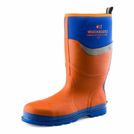 Buckbootz BBZ6000 Insulated Safety Wellington Boots - BBZ6000OR-07 - Buckbootz - Trade Counter Direct