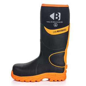 Buckbootz BBZ8000 360° High Visibility Neoprene/Rubber Safety Wellington Boot with Ankle Protection - BBZ8000GR-03 - Buckbootz - Trade Counter Direct