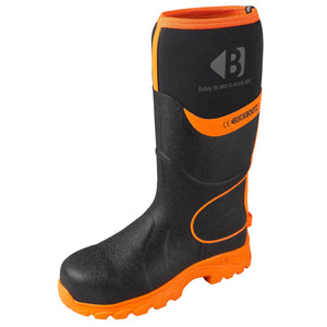 Buckbootz BBZ8000 360° High Visibility Neoprene/Rubber Safety Wellington Boot with Ankle Protection - BBZ8000GR-03 - Buckbootz - Trade Counter Direct