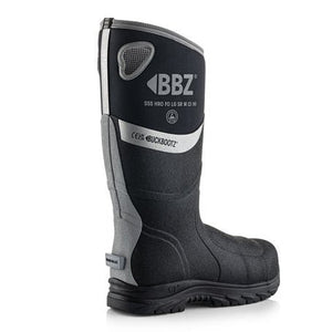 Buckbootz BBZ9000 Safety Wellington – Metatarsal Protection (Grey/Hi - Vis Orange & Black) - BBZ9000BK03 - Buckbootz - Trade Counter Direct