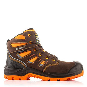 Buckbootz BVIZ2 S7S SC 360° High Visibility Metal - Free Waterproof Safety Boot - BVIZ2BROR-06 - Buckbootz - Trade Counter Direct