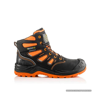 Buckbootz BVIZ2 S7S SC 360° High Visibility Metal - Free Waterproof Safety Boot - BVIZ2YLBK-07 - Buckbootz - Trade Counter Direct